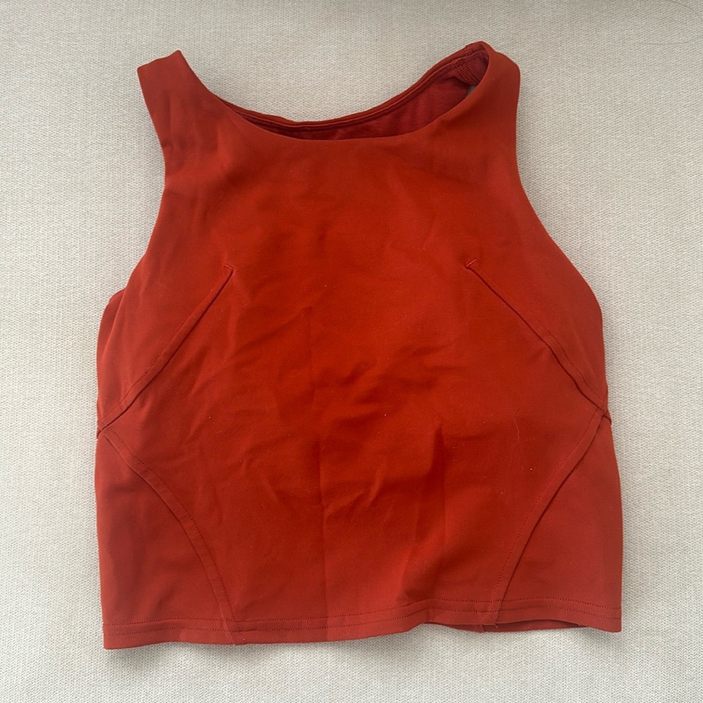 Rust Color Lulu Sports Bra